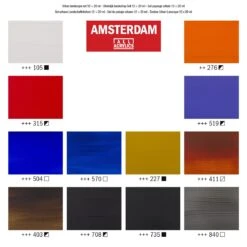 Amsterdam All Acrylics Urban Landscape Set 12 X 20ml -Pencils Artists 2001750 004 c