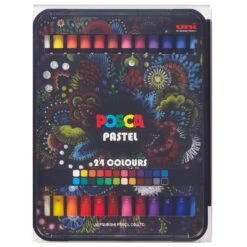 Uni POSCA Pastel Box Set 24 Colours