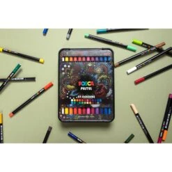 Uni POSCA Pastel Box Set 24 Colours -Pencils Artists 2001764 d