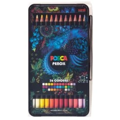 Uni POSCA Colour Pencil Box Set 36 Colours