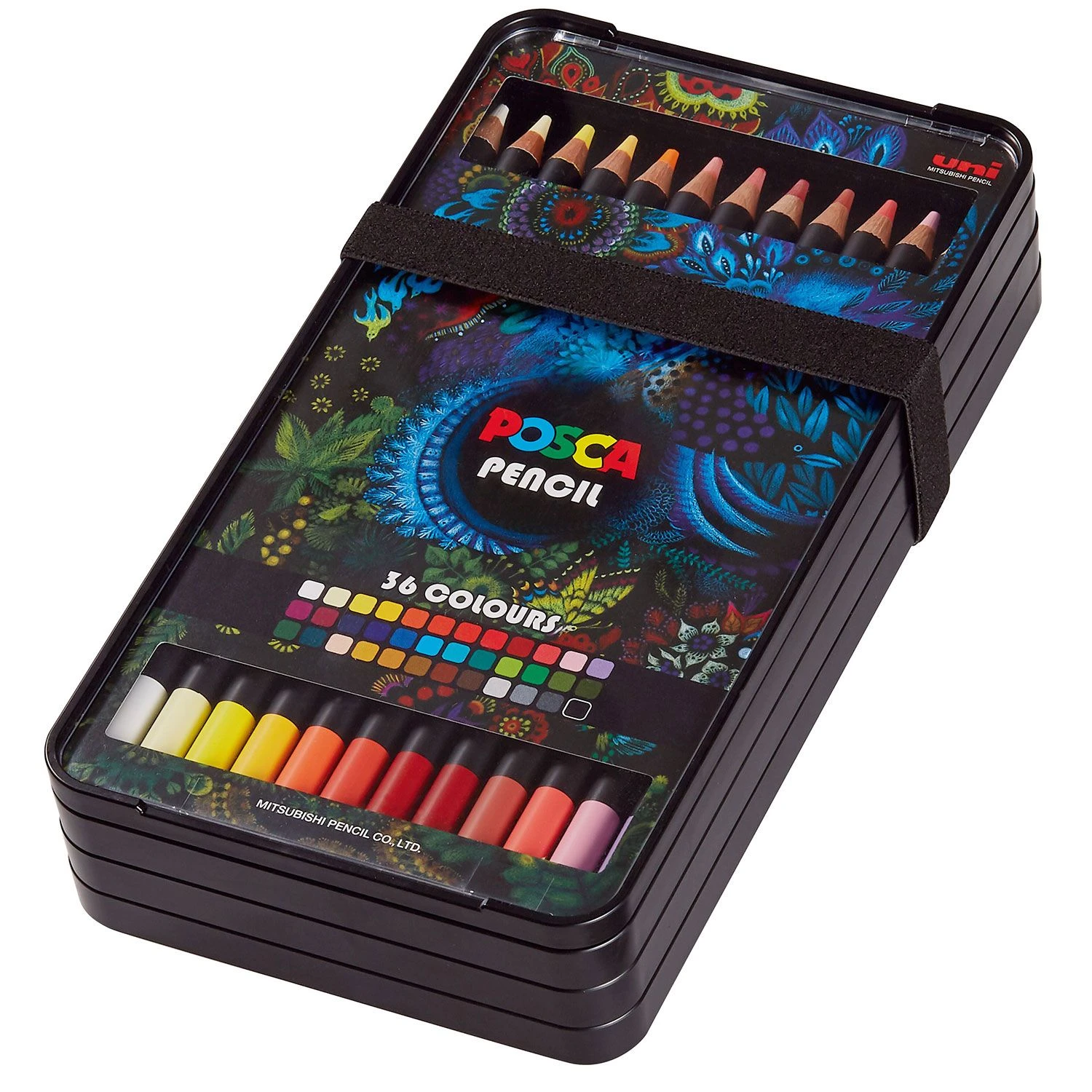 Uni POSCA Colour Pencil Box Set 36 Colours 2 Uni POSCA Colour Pencil Box Set 36 Colours - Image 2