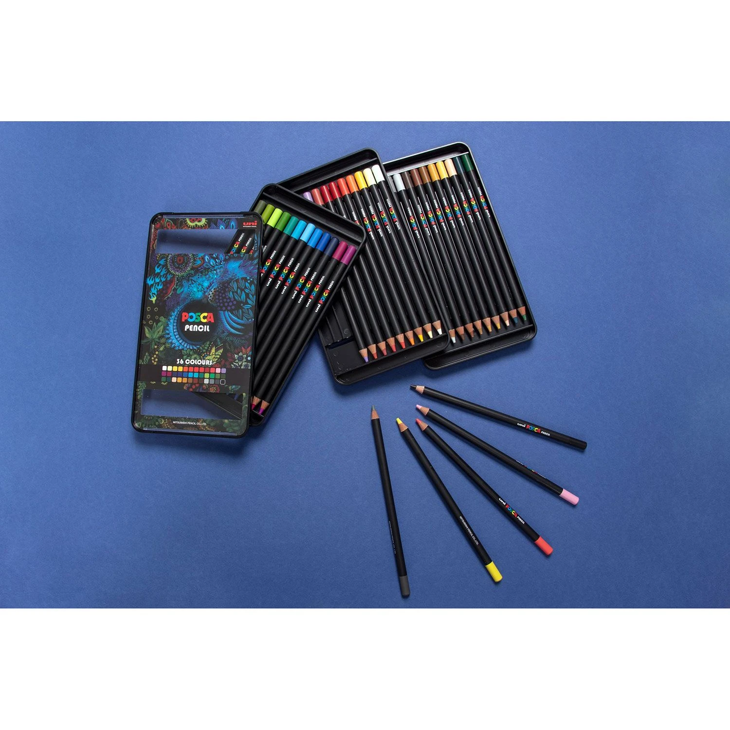 Uni POSCA Colour Pencil Box Set 36 Colours 4 Uni POSCA Colour Pencil Box Set 36 Colours - Image 4
