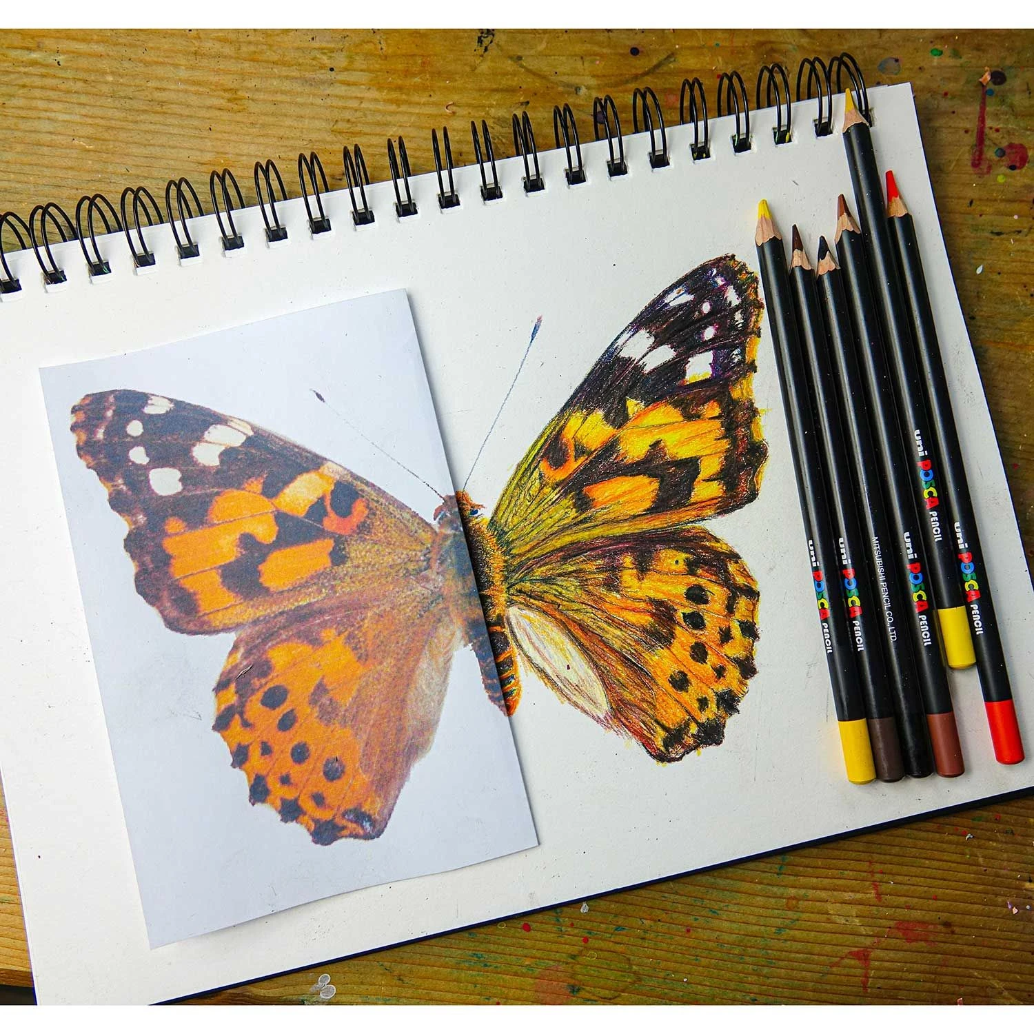 Uni POSCA Colour Pencil Box Set 36 Colours 5 Uni POSCA Colour Pencil Box Set 36 Colours - Image 5