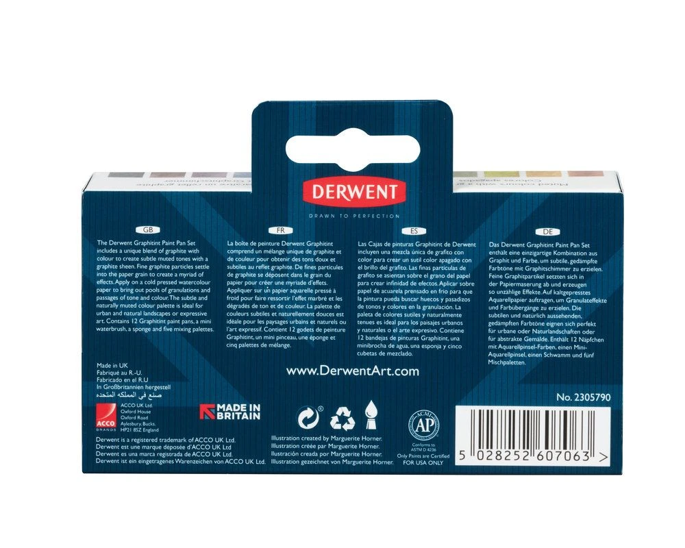 Derwent Graphitint Paint Pan Set 4 Derwent Graphitint Paint Pan Set - Image 4