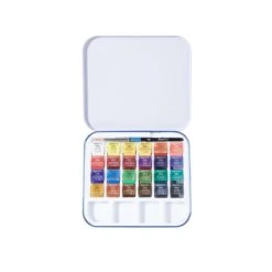 Daler-Rowney Daler Rowney Aquafine Watercolour 24 Pan Travel Set -Pencils Artists 2001845 e