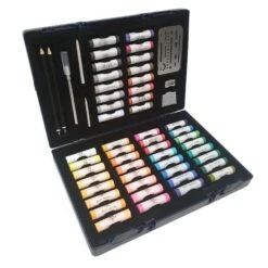 Soft Pastel Set Of 48 Colours With Accessories & Case