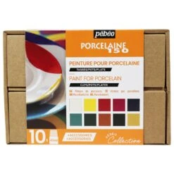 Pebeo Porcelaine 150 Collection Set 10 X 45ml & Accessories