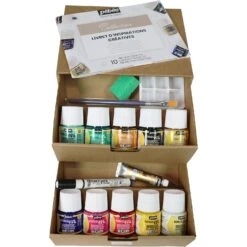 Pebeo Porcelaine 150 Collection Set 10 X 45ml & Accessories -Pencils Artists 2001863 a