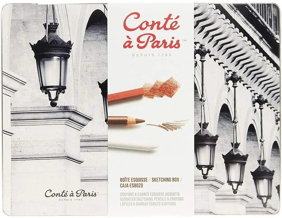 Conte A Paris Sketching Box Pencil & Carres Set 2 Conte A Paris Sketching Box Pencil & Carres Set - Image 2