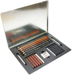 Conte A Paris Sketching Box Pencil & Carres Set 5 Conte A Paris Sketching Box Pencil & Carres Set -Pencils Artists 2001923 a