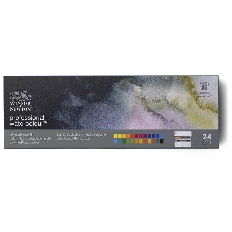 Winsor & Newton Professional Watercolour Complete Travel Tin 24pc