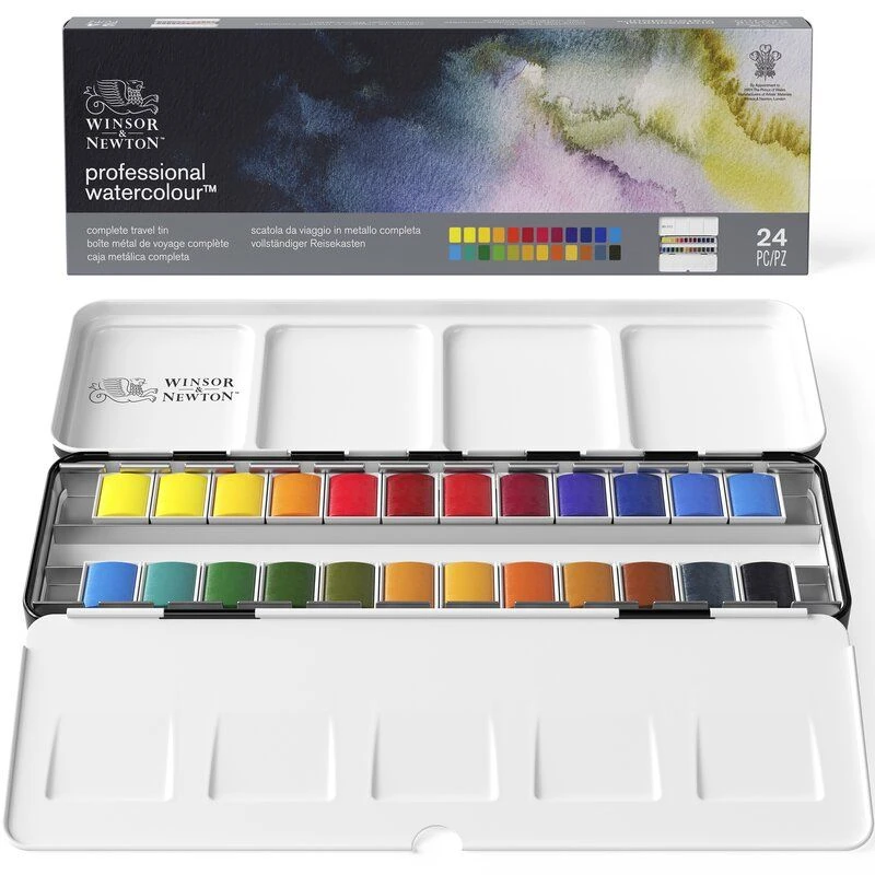 Winsor & Newton Professional Watercolour Complete Travel Tin 24pc 4 Winsor & Newton Professional Watercolour Complete Travel Tin 24pc - Image 4