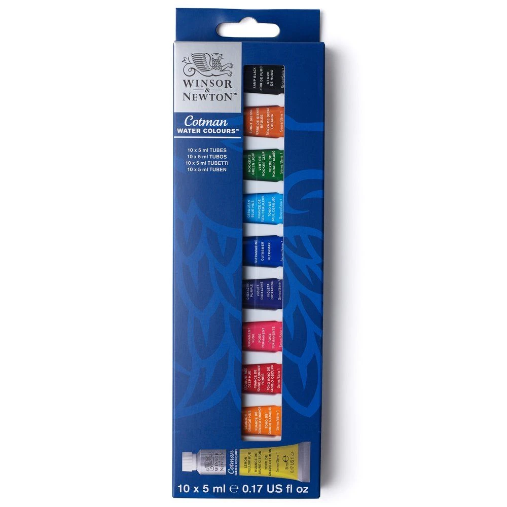 Winsor & Newton Cotman Watercolour Set 10 X 5ml