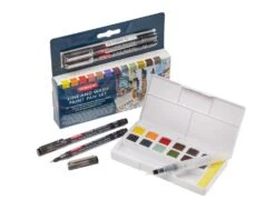 Derwent Line And Wash Paint Pan Set -Pencils Artists 2002055 c