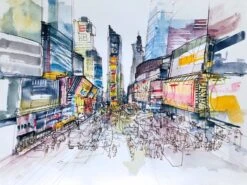 Derwent Line And Wash Paint Pan Set -Pencils Artists 2002055 e