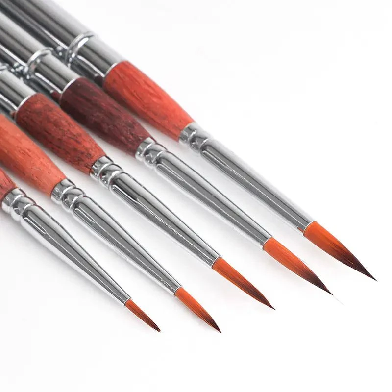 Pocket Brush Set Of 5 In Leather Wallet 7 Pocket Brush Set Of 5 In Leather Wallet - Image 7