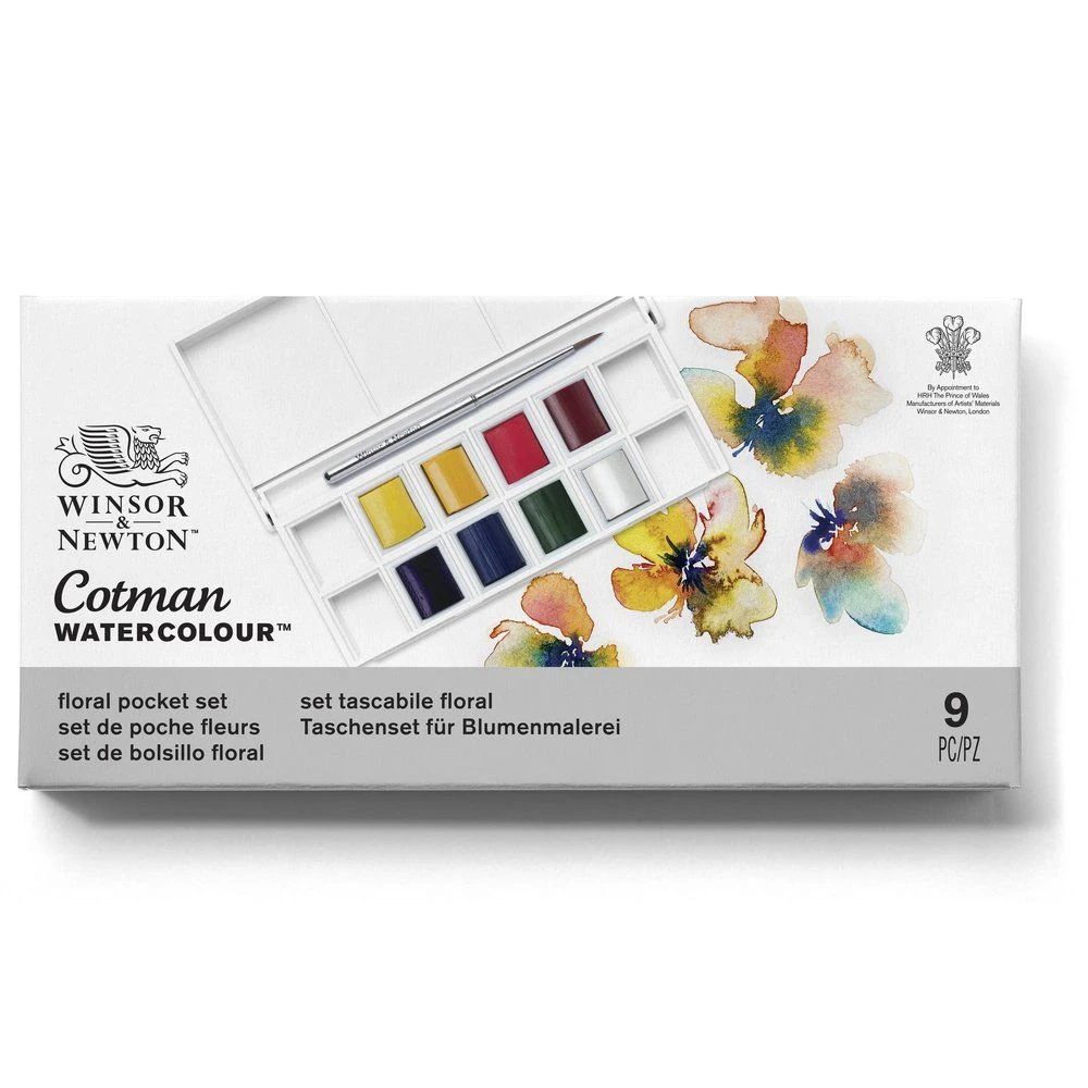 Winsor & Newton Cotman Watercolour Floral Pocket Set 1 Winsor & Newton Cotman Watercolour Floral Pocket Set