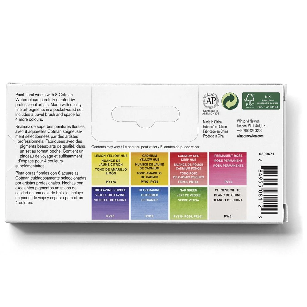 Winsor & Newton Cotman Watercolour Floral Pocket Set 3 Winsor & Newton Cotman Watercolour Floral Pocket Set - Image 3