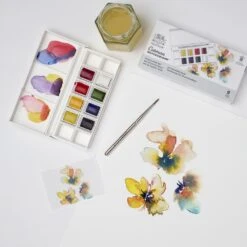Winsor & Newton Cotman Watercolour Floral Pocket Set 13 Winsor & Newton Cotman Watercolour Floral Pocket Set -Pencils Artists 2002070 e