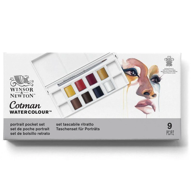 Winsor & Newton Cotman Watercolour Portrait Pocket Set 1 Winsor & Newton Cotman Watercolour Portrait Pocket Set