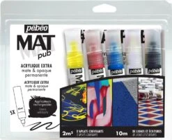 Pebeo Mat Pub Applicator Set 5 X 30ml