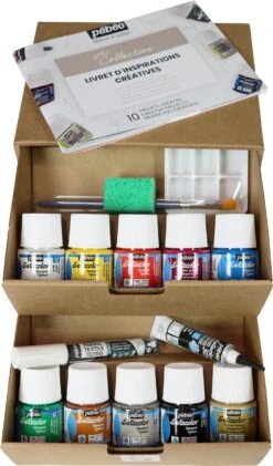 Pebeo Setacolor Opaque Collection Set #1 10 X 45ml & Accessories -Pencils Artists 2002080 a scaled
