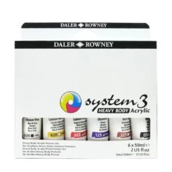 Daler-Rowney Daler Rowney System 3 Heavy Body Acrylic Process Set 6 X 59ml