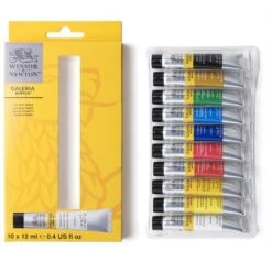 Winsor & Newton Galeria Access Set 10 X 12ml -Pencils Artists 2002142 001 b