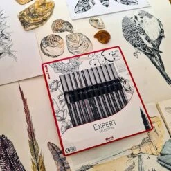 Uni-Ball Pin Expert Selection Fine Line Pen Set Of 12