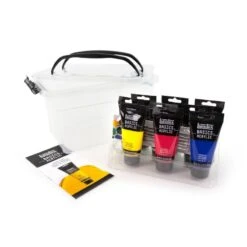 Liquitex Basics Acrylic Starter Box 10pc Set -Pencils Artists 2002200 b