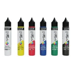 Daler-Rowney Daler Rowney System 3 Fluid Acrylic Starter Set 6 X 29.5ml 5 Daler-Rowney Daler Rowney System 3 Fluid Acrylic Starter Set 6 X 29.5ml -Pencils Artists 2002219 b