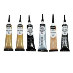 Pebeo Cerne Relief For Water Based Vitrail Set 6 X 20ml