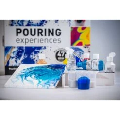 Pebeo Pouring Experiences Complete 47 Piece Kit -Pencils Artists 524600 4
