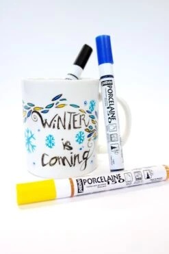 Pebeo Porcelaine 150 Ceramic Paint 0.7mm Marker Set 9pc -Pencils Artists p150 copy 14908