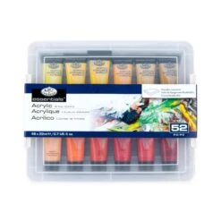 Royal & Langnickel Acrylic Paint Set 48 X 22ml In Reusable Case