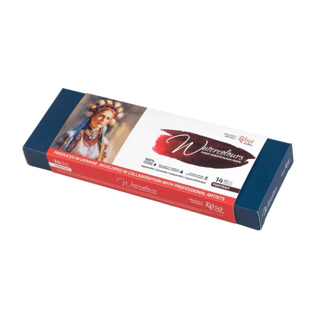 Rosa Gallery Watercolour Paint Portrait Set Of 14 Colours
