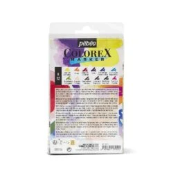 Pebeo Colorex Watercolour Ink Marker Essential Set Of 12