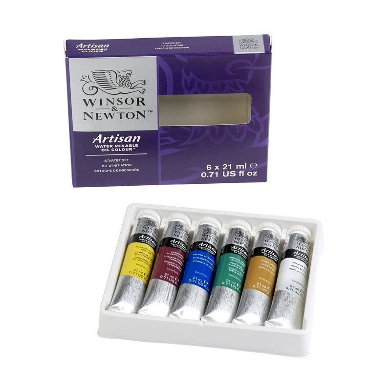 Winsor & Newton Artisan Water Mixable Oil Colour Starter Set 6 X 21ml 3 Winsor & Newton Artisan Water Mixable Oil Colour Starter Set 6 X 21ml - Image 3