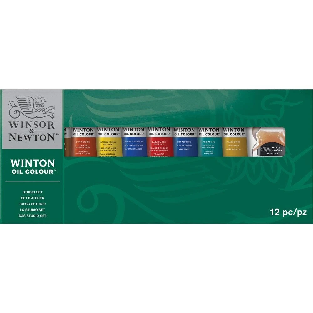 Winsor & Newton Winton Oil Colour Studio Set 12pc 1 Winsor & Newton Winton Oil Colour Studio Set 12pc