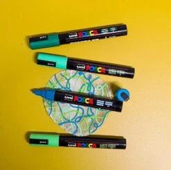 Uni POSCA PC-5M Creative Paint Markers Green Tones Set