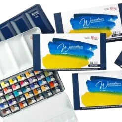 Rosa Gallery Watercolour Paint Classic Tin Set, 35 Whole Pans -Pencils Artists tumbnail 202771fa cc75 47e5 9d94 7b9eaa826cab