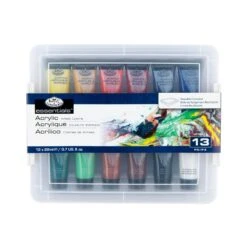 Royal & Langnickel Acrylic Paint Set 12 X 22ml In Reusable Case