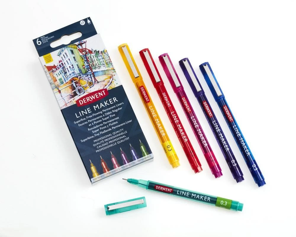 Derwent Line Maker Colour Set Of 6 1 Derwent Line Maker Colour Set Of 6