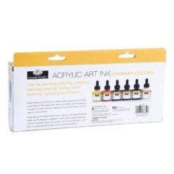 Royal & Langnickel Essentials Acrylic Ink Primary Colours Set 6 X 30ml