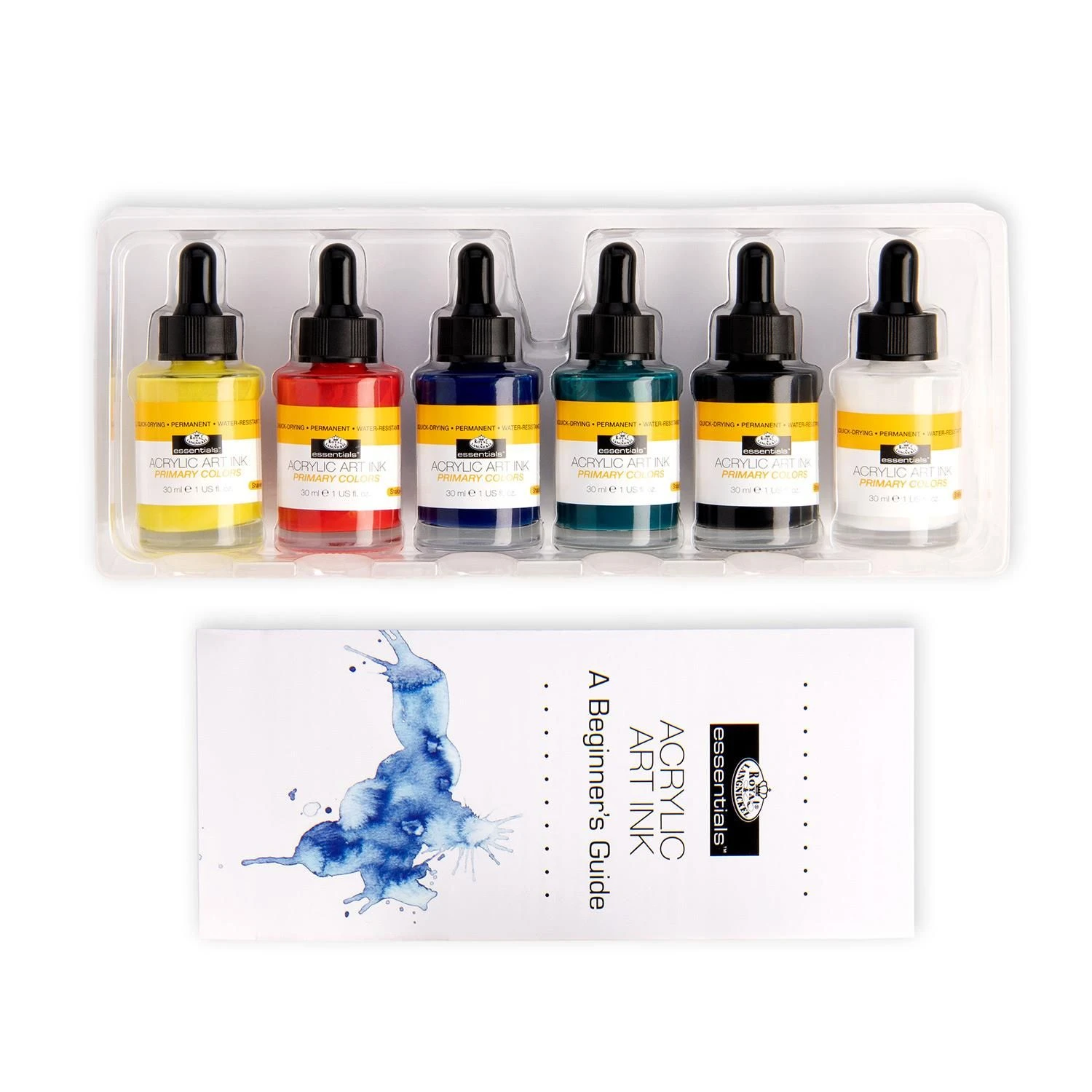 Royal & Langnickel Essentials Acrylic Ink Primary Colours Set 6 X 30ml 4 Royal & Langnickel Essentials Acrylic Ink Primary Colours Set 6 X 30ml - Image 4