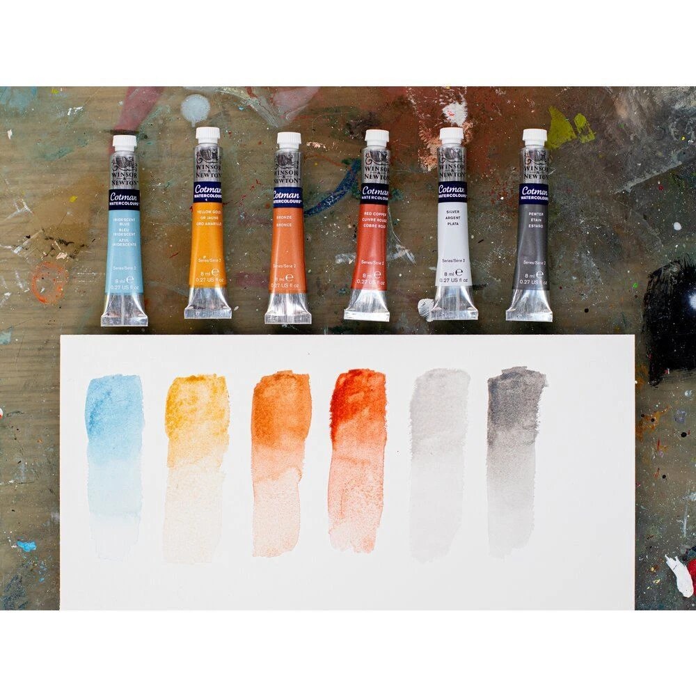 Winsor & Newton Cotman Watercolour Metallic Set 6 X 8ml 4 Winsor & Newton Cotman Watercolour Metallic Set 6 X 8ml - Image 4