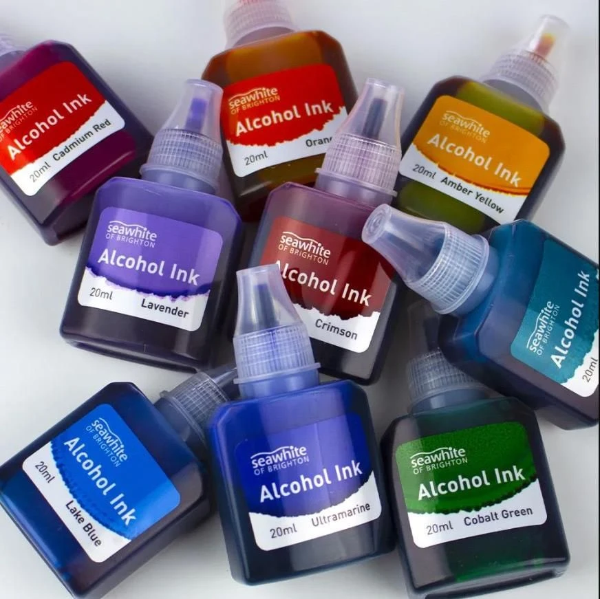 Seawhite Of Brighton Alcohol Ink Set 10 X 20ml 1 Seawhite Of Brighton Alcohol Ink Set 10 X 20ml