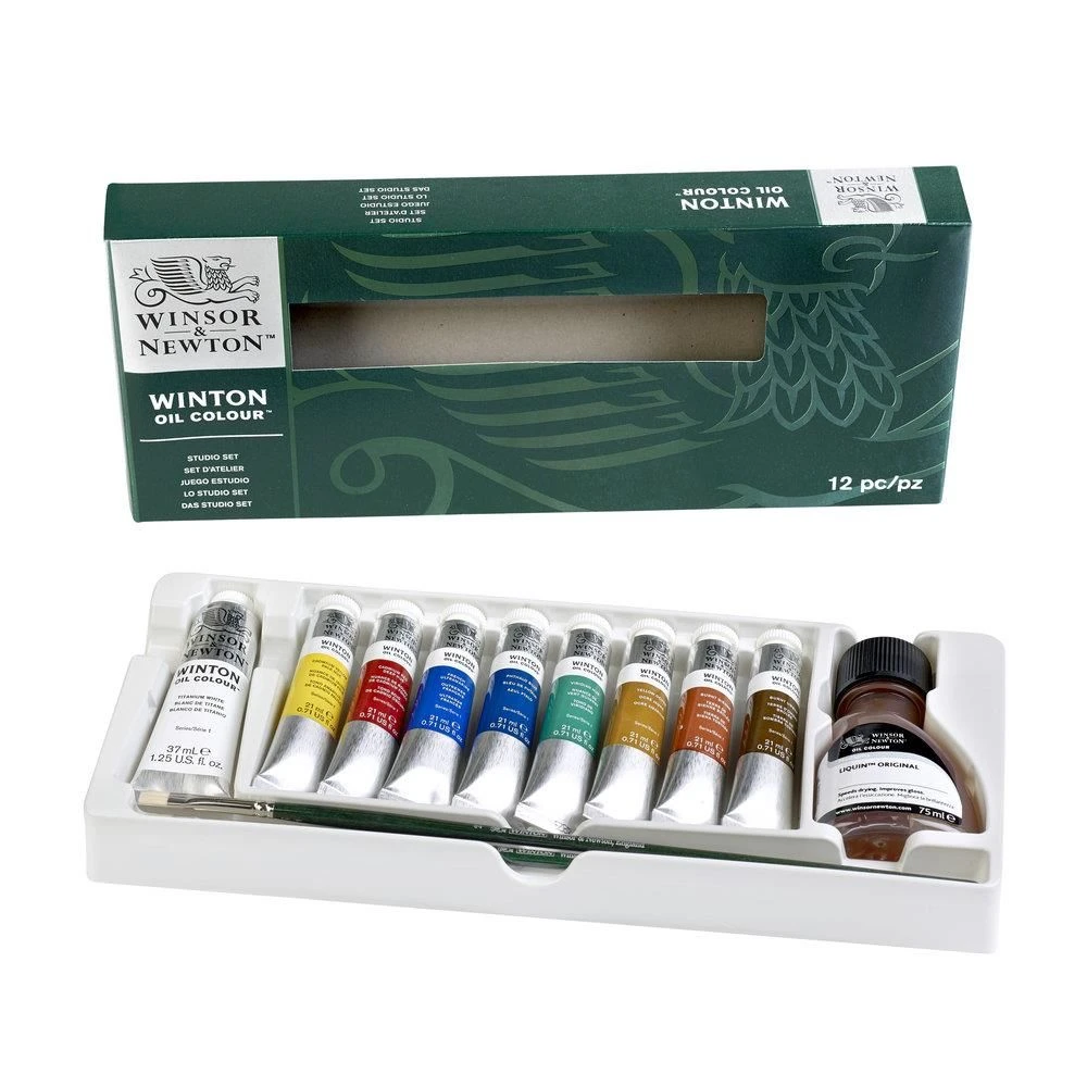 Winsor & Newton Winton Oil Colour Studio Set 12pc 3 Winsor & Newton Winton Oil Colour Studio Set 12pc - Image 3