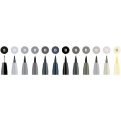 Faber-Castell Pitt Artist Pens Grey Tones Set Plastic Case 12pc -Pencils Artists tumbnail 350c410c 6570 46a0 a184 9625c99981f5