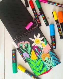 POSCA Blackbook Creative Sketch & Sticker Book A5 -Pencils Artists tumbnail 3a62285f 78ec 4395 9418 af20cb34464d